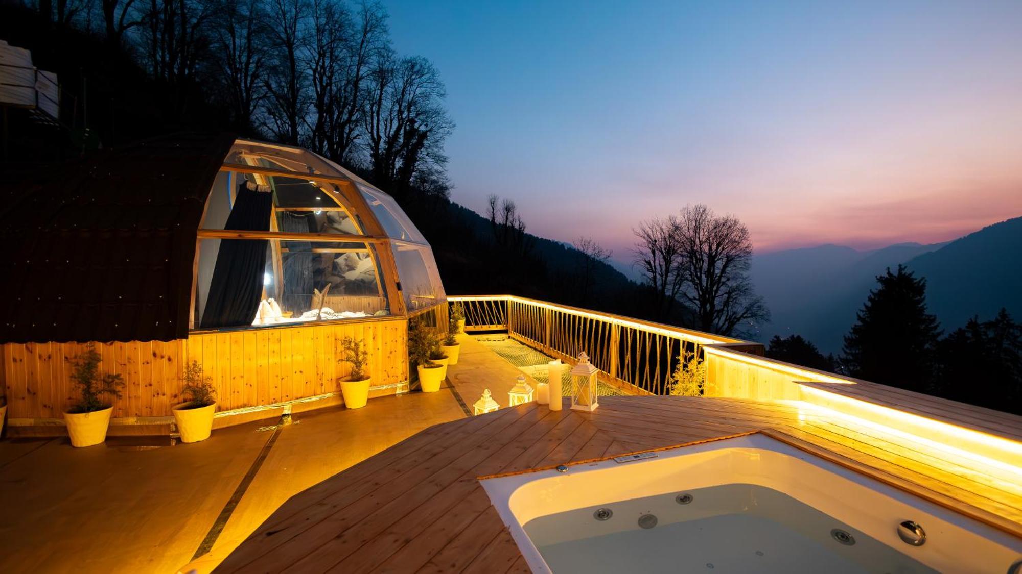Infinity Sky Glamps Hotel Manāli Kültér fotó